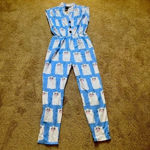 Nooworks Grumpy Cat Magic Suit Jumpsuit, Size Medium